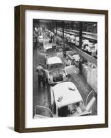View of an Auto Plant and Workers-Ralph Crane-Framed Photographic Print