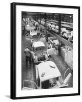 View of an Auto Plant and Workers-Ralph Crane-Framed Photographic Print