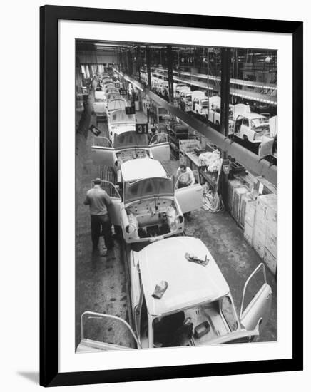 View of an Auto Plant and Workers-Ralph Crane-Framed Photographic Print