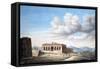 View of an Egyptian Temple, Dendera, 19th Century-null-Framed Stretched Canvas