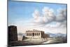 View of an Egyptian Temple, Dendera, 19th Century-null-Mounted Giclee Print