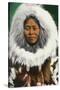 View of an Eskimo Beauty - Alaska-Lantern Press-Stretched Canvas