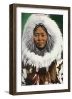 View of an Eskimo Beauty - Alaska-Lantern Press-Framed Art Print