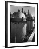 View of an Installation at a Texaco Oil Refinery-Margaret Bourke-White-Framed Photographic Print