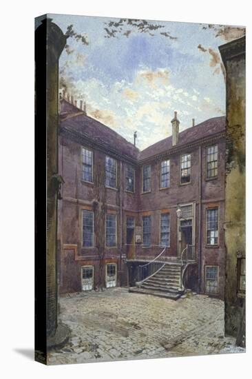 View of an old house in Great Winchester Street, City of London, 1880-John Crowther-Stretched Canvas