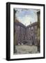 View of an old house in Great Winchester Street, City of London, 1880-John Crowther-Framed Giclee Print