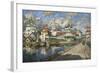 View of an Old Town, 1919-Konstantin Ivanovich Gorbatov-Framed Giclee Print