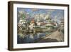 View of an Old Town, 1919-Konstantin Ivanovich Gorbatov-Framed Giclee Print