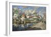 View of an Old Town, 1919-Konstantin Ivanovich Gorbatov-Framed Giclee Print