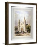 View of an Unknown Religious Building in Regent Square, St Pancras, London, 1842-Thomas Hosmer Shepherd-Framed Giclee Print