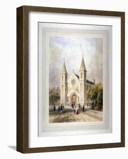 View of an Unknown Religious Building in Regent Square, St Pancras, London, 1842-Thomas Hosmer Shepherd-Framed Giclee Print