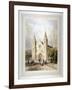 View of an Unknown Religious Building in Regent Square, St Pancras, London, 1842-Thomas Hosmer Shepherd-Framed Giclee Print