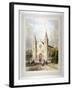 View of an Unknown Religious Building in Regent Square, St Pancras, London, 1842-Thomas Hosmer Shepherd-Framed Giclee Print