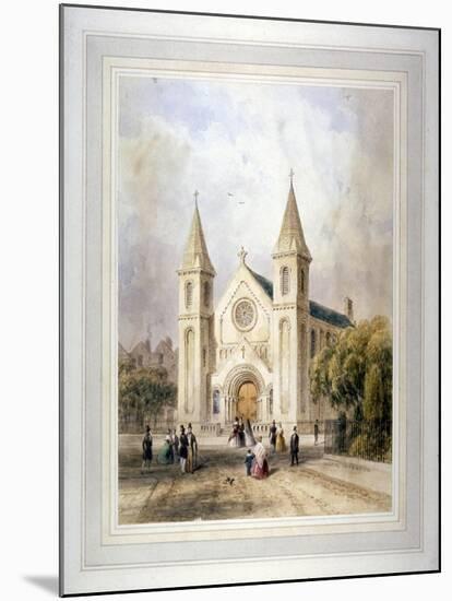 View of an Unknown Religious Building in Regent Square, St Pancras, London, 1842-Thomas Hosmer Shepherd-Mounted Giclee Print