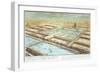 View of Ancient Babylon, Plate 3, Entwurf Einer Historischen Architektur, Engraved Delsenbach-Johann Bernhard Fischer Von Erlach-Framed Giclee Print