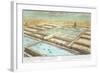 View of Ancient Babylon, Plate 3, Entwurf Einer Historischen Architektur, Engraved Delsenbach-Johann Bernhard Fischer Von Erlach-Framed Giclee Print