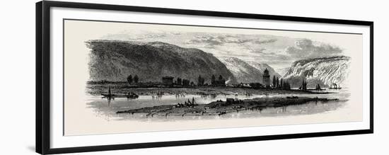 View of Andernach, the Rhine, Germany, 19th Century-null-Framed Giclee Print