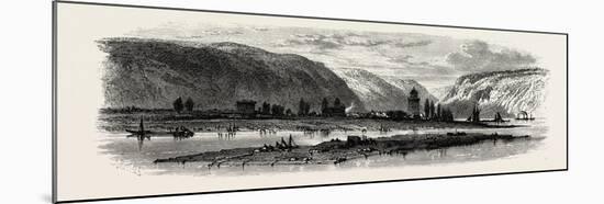 View of Andernach, the Rhine, Germany, 19th Century-null-Mounted Giclee Print