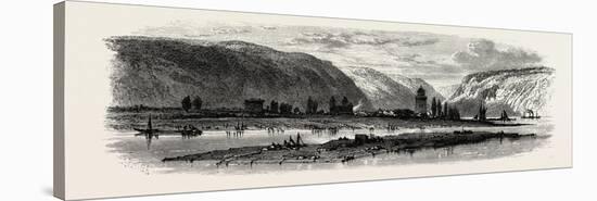 View of Andernach, the Rhine, Germany, 19th Century-null-Stretched Canvas