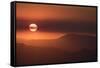 View of Andes Mountains at sunset, Chile, South America-Julio Etchart-Framed Stretched Canvas