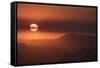 View of Andes Mountains at sunset, Chile, South America-Julio Etchart-Framed Stretched Canvas