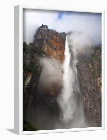 View of Angel Falls From Mirador Laime, Canaima National Park, Guayana Highlands, Venezuela-Jane Sweeney-Framed Photographic Print