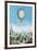 View of Annonay in Vivarais and the First Flight of the Mongolfier Brother's Hot-Air Balloon-null-Framed Giclee Print