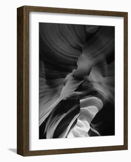 View of Antelope Canyon with Sunlight, Page, Arizona, USA-Adam Jones-Framed Photographic Print