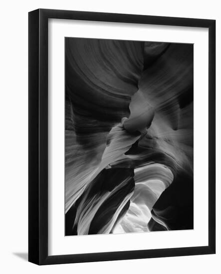 View of Antelope Canyon with Sunlight, Page, Arizona, USA-Adam Jones-Framed Photographic Print