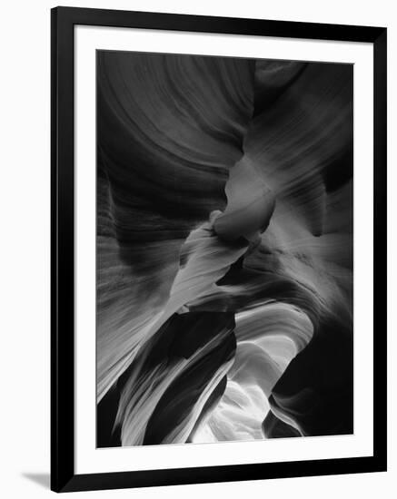 View of Antelope Canyon with Sunlight, Page, Arizona, USA-Adam Jones-Framed Photographic Print