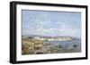 View of Antibes, 1893 (Oil on Canvas)-Eugene Louis Boudin-Framed Giclee Print