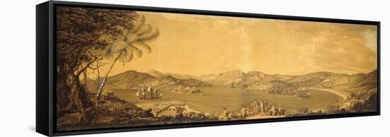 View of Antigua: English Harbour, Freeman's Bay, and Falmouth Harbour, Monk's Hill Etc, 1775-76-Thomas Hearne-Framed Stretched Canvas