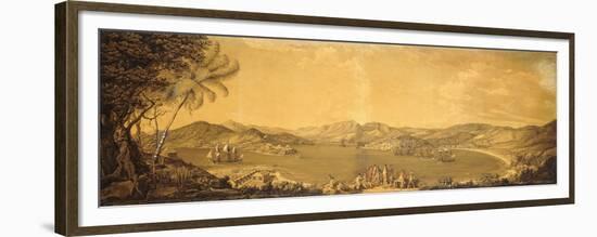 View of Antigua: English Harbour, Freeman's Bay, and Falmouth Harbour, Monk's Hill Etc, 1775-76-Thomas Hearne-Framed Premium Giclee Print