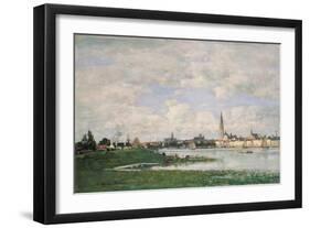 View of Antwerp. 1871-Eugène Boudin-Framed Premium Giclee Print