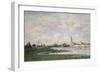 View of Antwerp. 1871-Eugène Boudin-Framed Premium Giclee Print