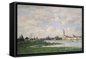 View of Antwerp. 1871-Eugène Boudin-Framed Stretched Canvas