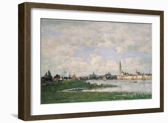 View of Antwerp. 1871-Eugène Boudin-Framed Giclee Print