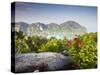 View of Ao Ton Sai and Ao Lo Dalam Beaches, Ko Phi Phi Don, Thailand-Ian Trower-Stretched Canvas