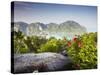 View of Ao Ton Sai and Ao Lo Dalam Beaches, Ko Phi Phi Don, Thailand-Ian Trower-Stretched Canvas