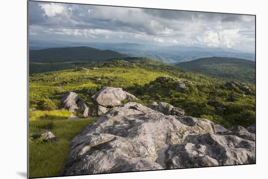 View of Appalachian Mountains from Grayson Highlands, Virginia, United States of America, North Ame-Jon Reaves-Mounted Photographic Print