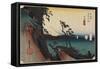 View of Arai, C. 1830-1844-Utagawa Kunisada-Framed Stretched Canvas