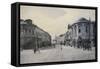View of Arbat Street in Winter, Moscow, Russia, Early 20th Century-null-Framed Stretched Canvas