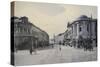 View of Arbat Street in Winter, Moscow, Russia, Early 20th Century-null-Stretched Canvas