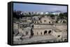 View of Archaeological Excavations of Herculaneum-null-Framed Stretched Canvas