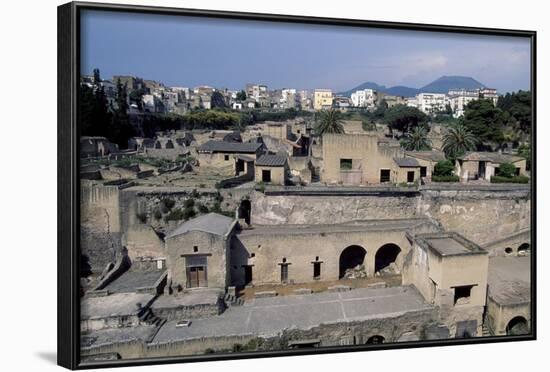 View of Archaeological Excavations of Herculaneum-null-Framed Photographic Print