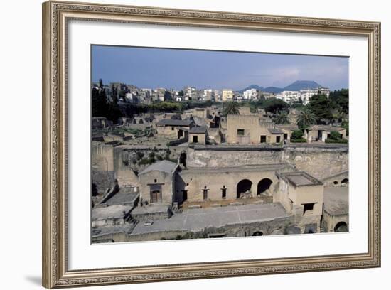 View of Archaeological Excavations of Herculaneum-null-Framed Photographic Print