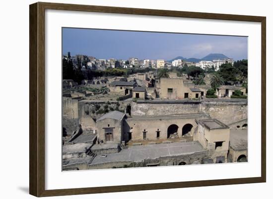 View of Archaeological Excavations of Herculaneum-null-Framed Photographic Print