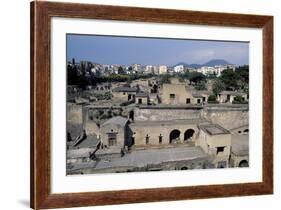 View of Archaeological Excavations of Herculaneum-null-Framed Photographic Print