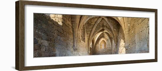 View of arches and ceiling of an old building, Caesarea, Tel Aviv, Israel-null-Framed Photographic Print