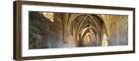View of arches and ceiling of an old building, Caesarea, Tel Aviv, Israel-null-Framed Photographic Print
